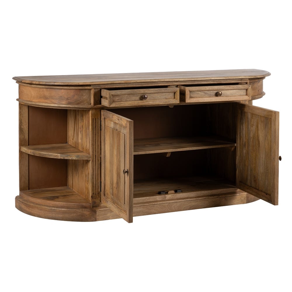Aparador Natural Madera De Mango Salón 189 x 53 x 88 cm - Imagen 3