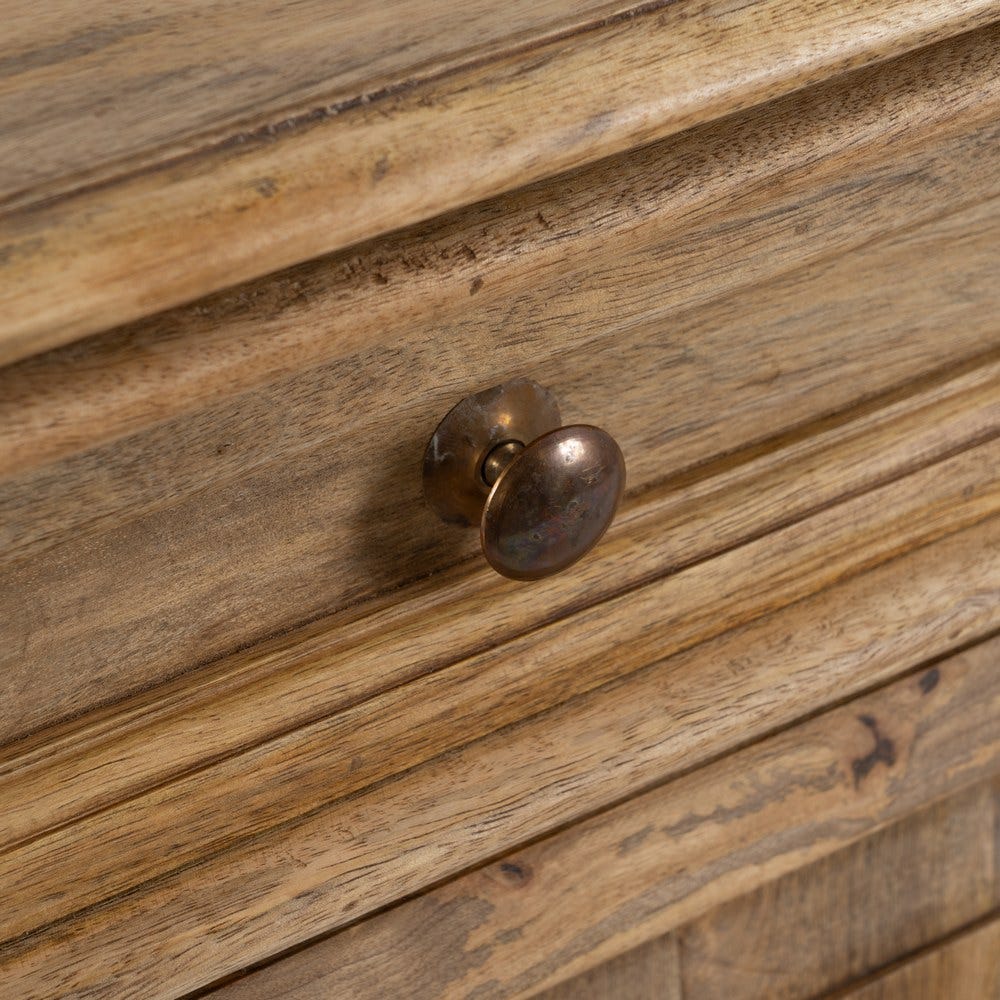 Aparador Natural Madera De Mango Salón 189 x 53 x 88 cm - Imagen 9