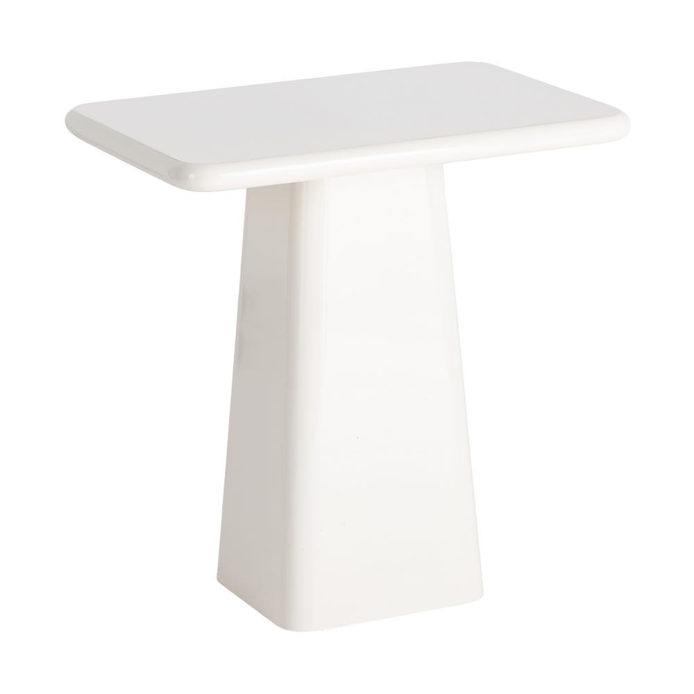 Mesa Auxiliar Lacado Crema Dm Salón 60 x 40 x 61 cm - Imagen 2