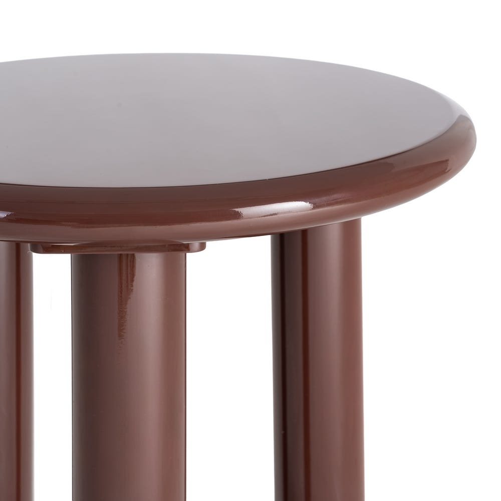 Mesa Auxiliar Lacado Granate Dm Salón 50 x 50 x 50,50 cm - Imagen 3