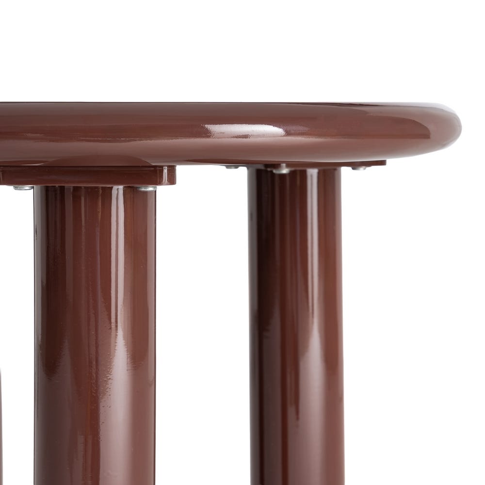 Mesa Auxiliar Lacado Granate Dm Salón 50 x 50 x 50,50 cm - Imagen 4