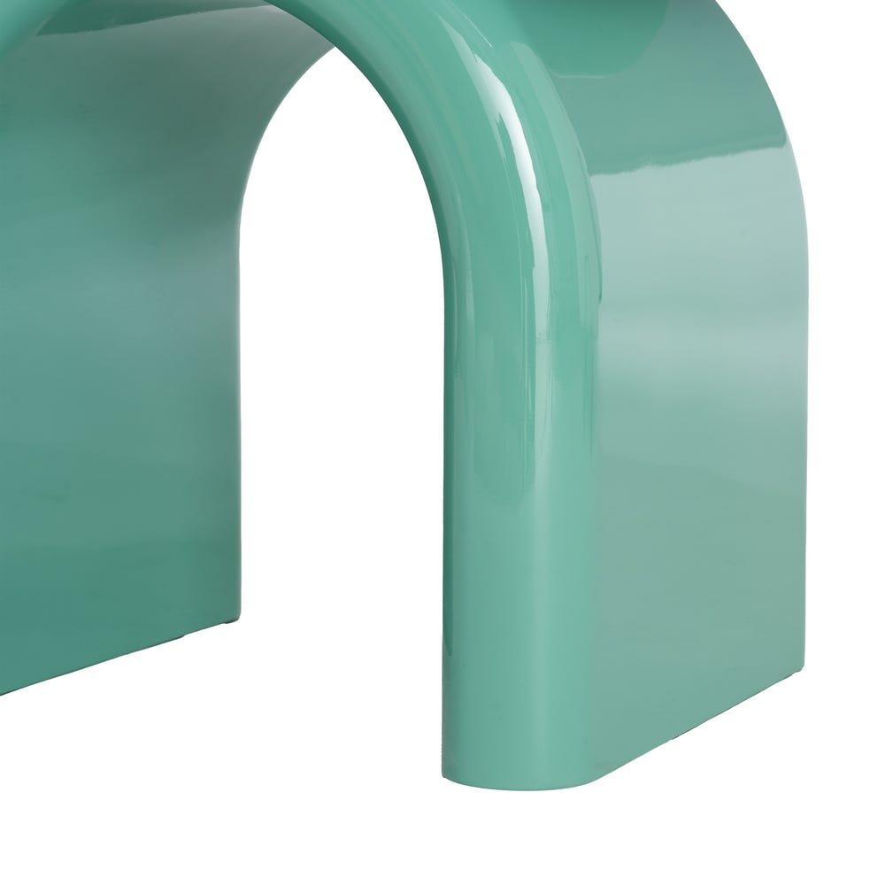 Mesa Auxiliar Lacada Verde de DM para Salón Moderno 50 x 40 x 57 cm - Imagen 7