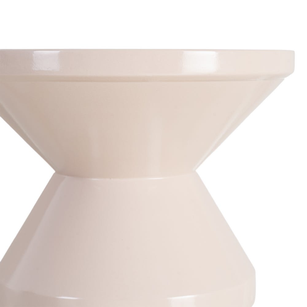 Mesa Auxiliar Blanco Metal Decoración 33 x 33 x 47 cm - Imagen 4