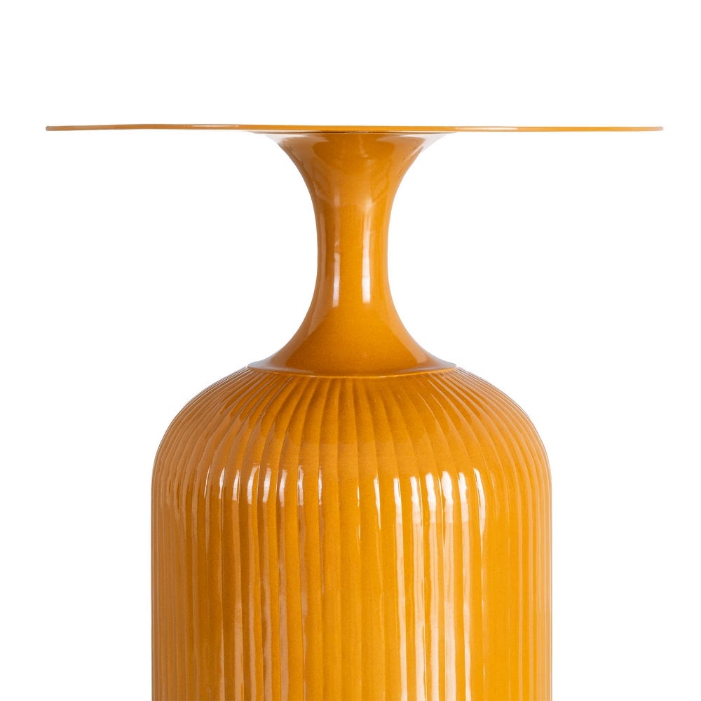 Mesa Auxiliar Mostaza Metal Decoración 38 x 38 x 48 cm - Imagen 5