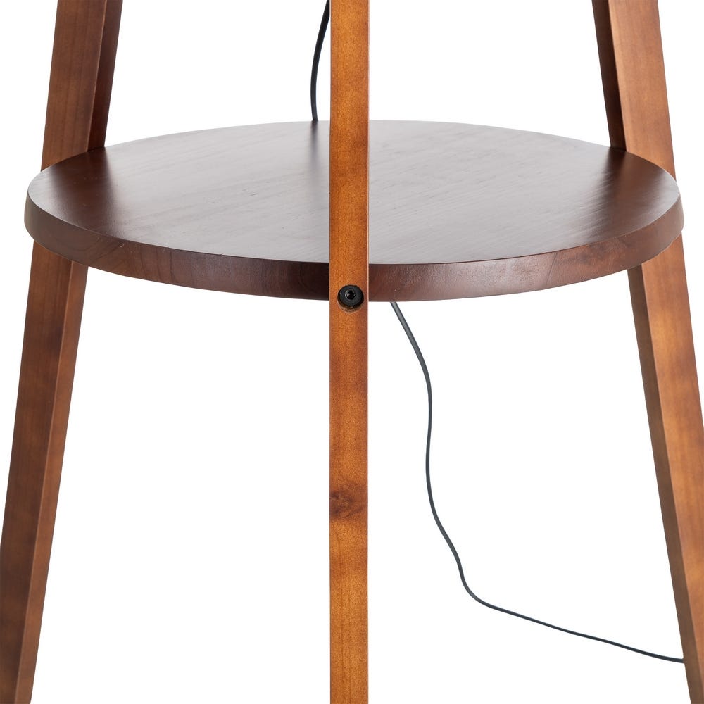 Lámpara Suelo Marrón Tejido-Madera 50 x 50 x 151 cm - Imagen 4