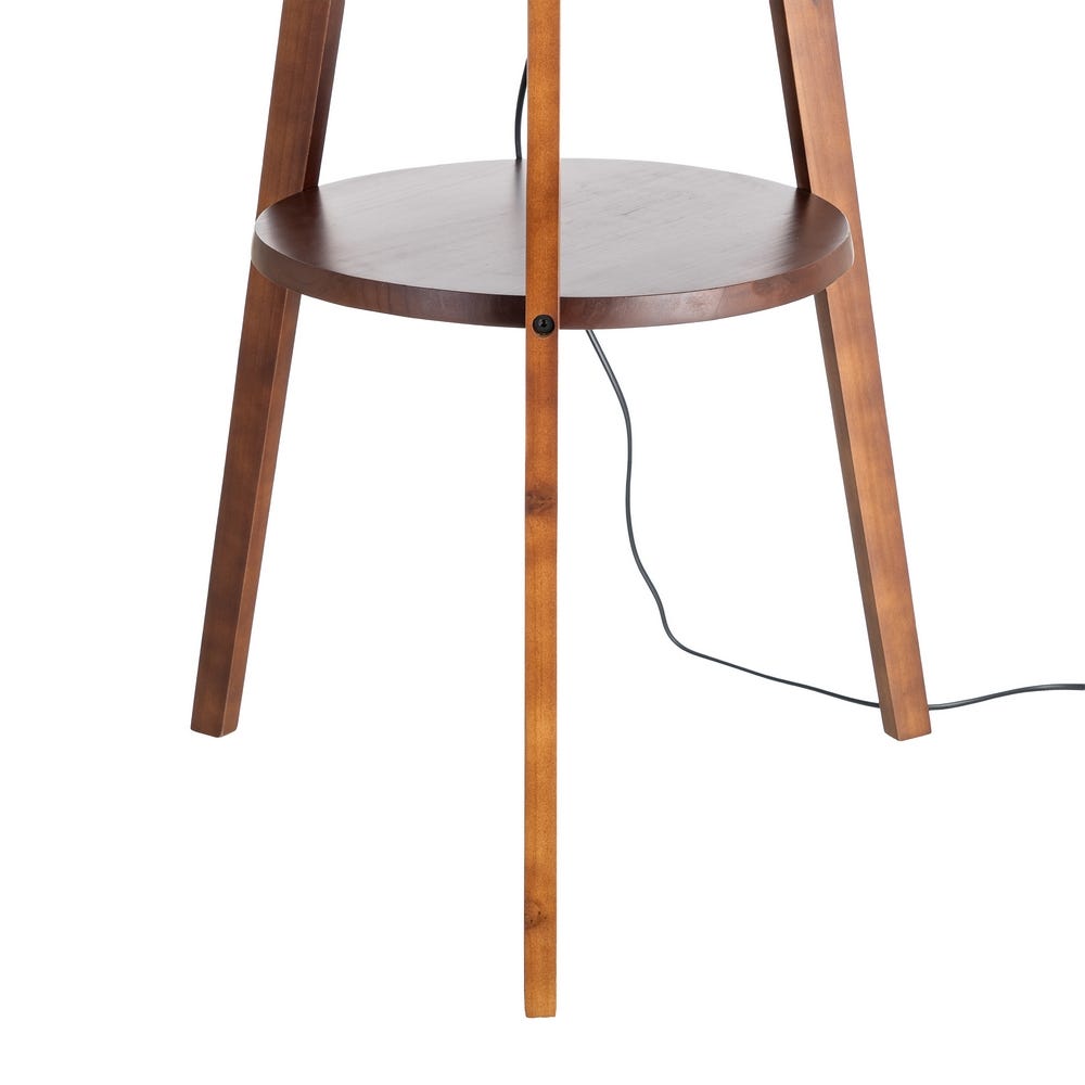 Lámpara Suelo Marrón Tejido-Madera 50 x 50 x 151 cm - Imagen 5