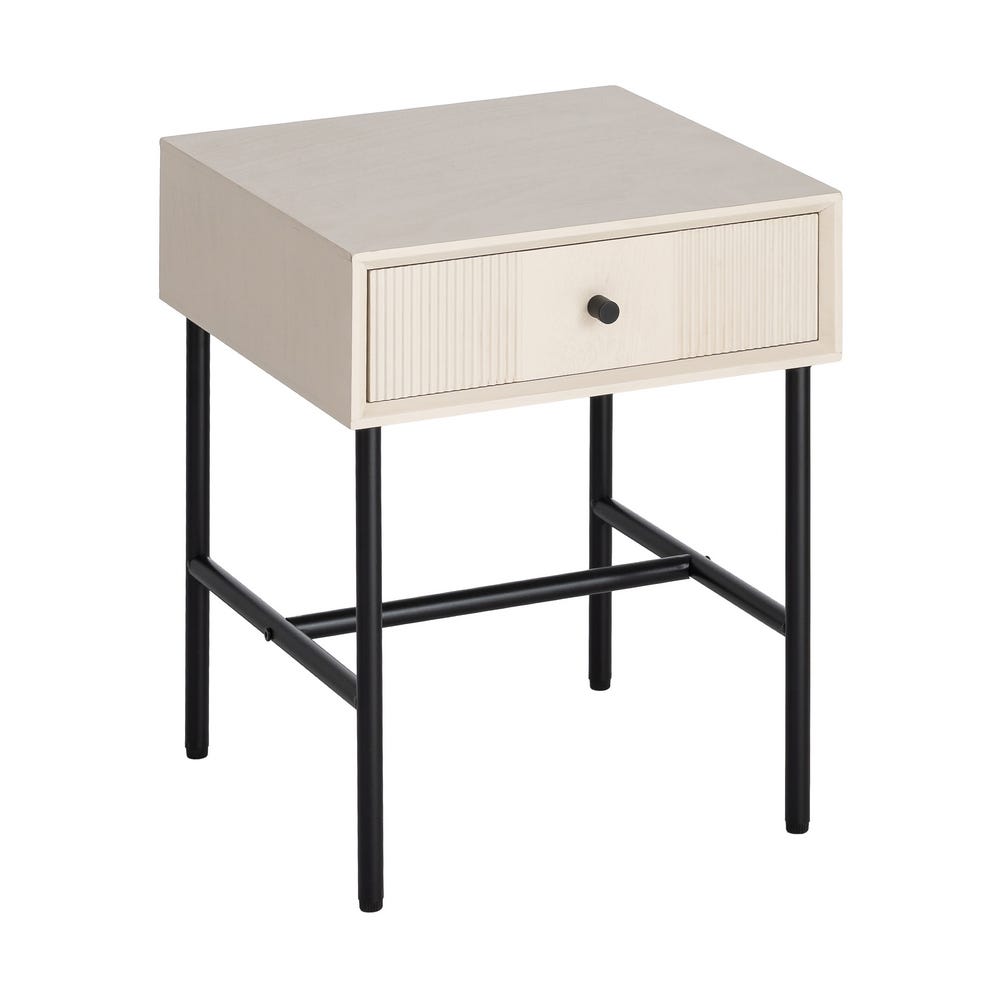 Mesita Crema Dm Dormitorio 40 x 40 x 49,50 cm - Imagen 2