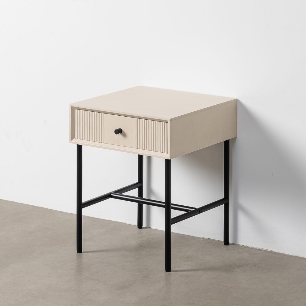 Mesita Crema Dm Dormitorio 40 x 40 x 49,50 cm