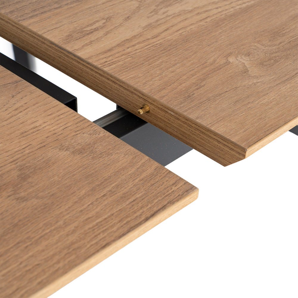 Mesa Extensible Natural Dm-Metal Salón 160 x 90 x 76 cm - Imagen 5