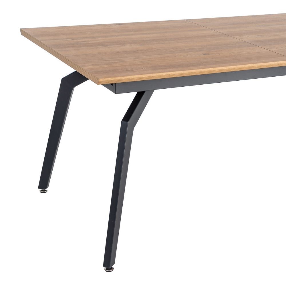 Mesa Extensible Natural Dm-Metal Salón 160 x 90 x 76 cm - Imagen 6