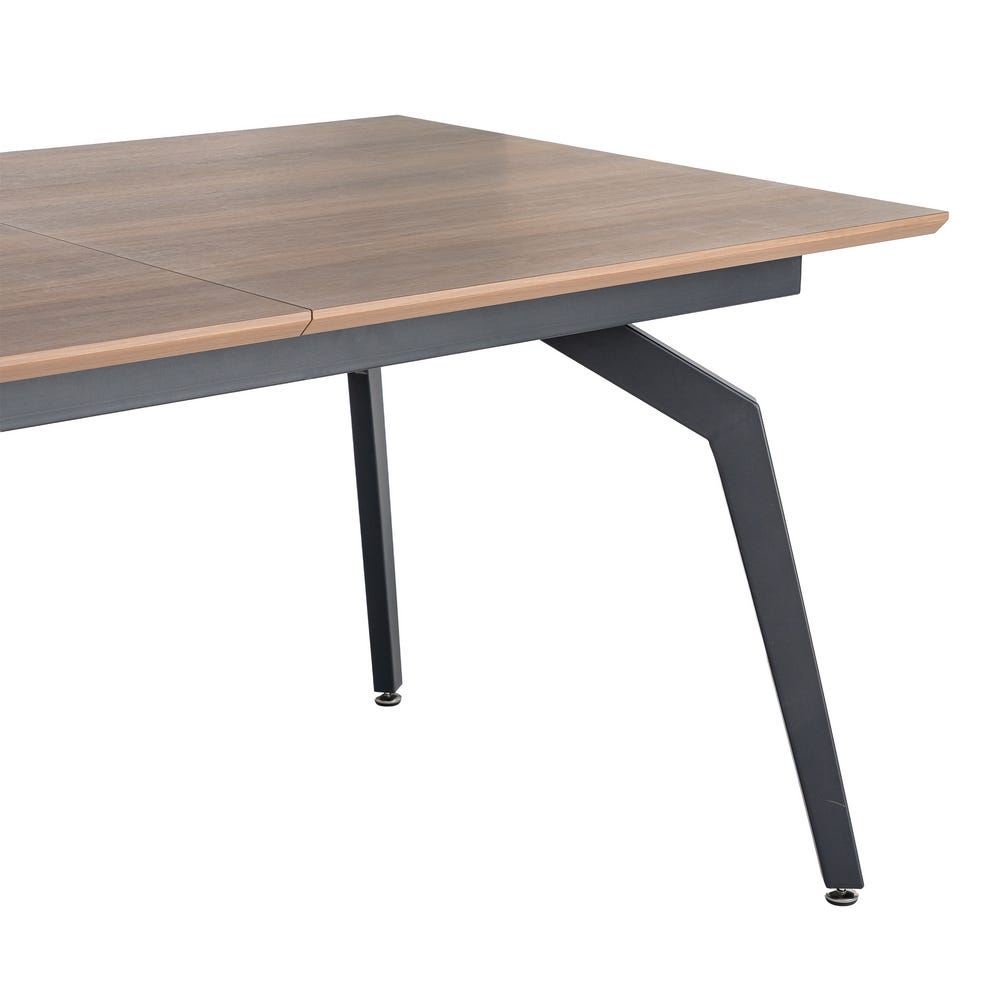 Mesa Extensible Marrón Dm-Metal Salón 160 x 90 x 76 cm - Imagen 2