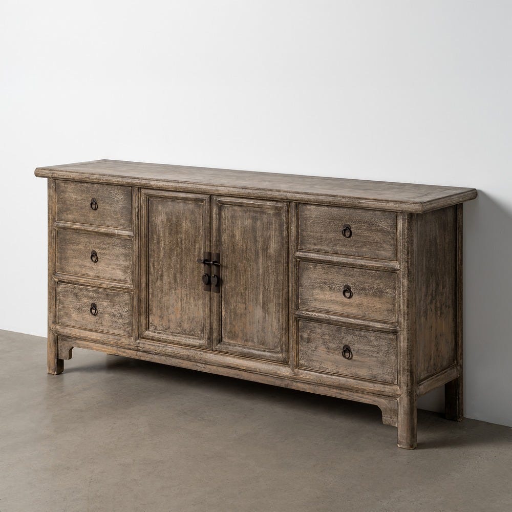 Aparador Madera De Pino Salón 180 x 44 x 86 cm - Imagen 11