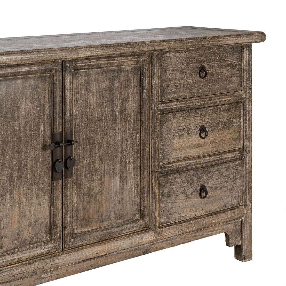 Aparador Madera De Pino Salón 180 x 44 x 86 cm - Imagen 4