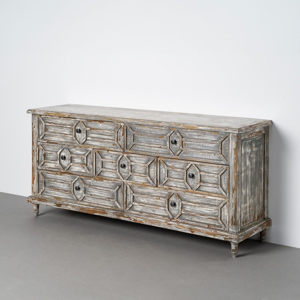 Aparador Madera Reciclada Salón 180 x 45 x 80 cm - Imagen 12