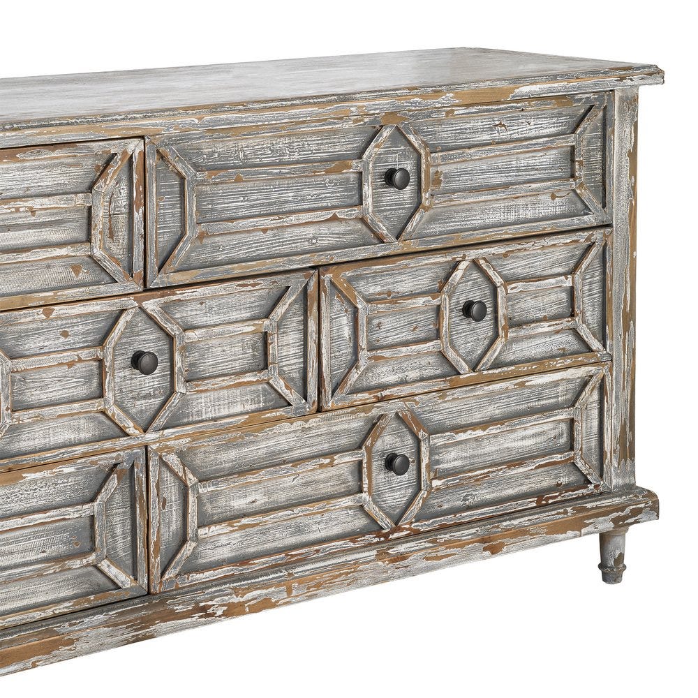 Aparador Madera Reciclada Salón 180 x 45 x 80 cm - Imagen 4