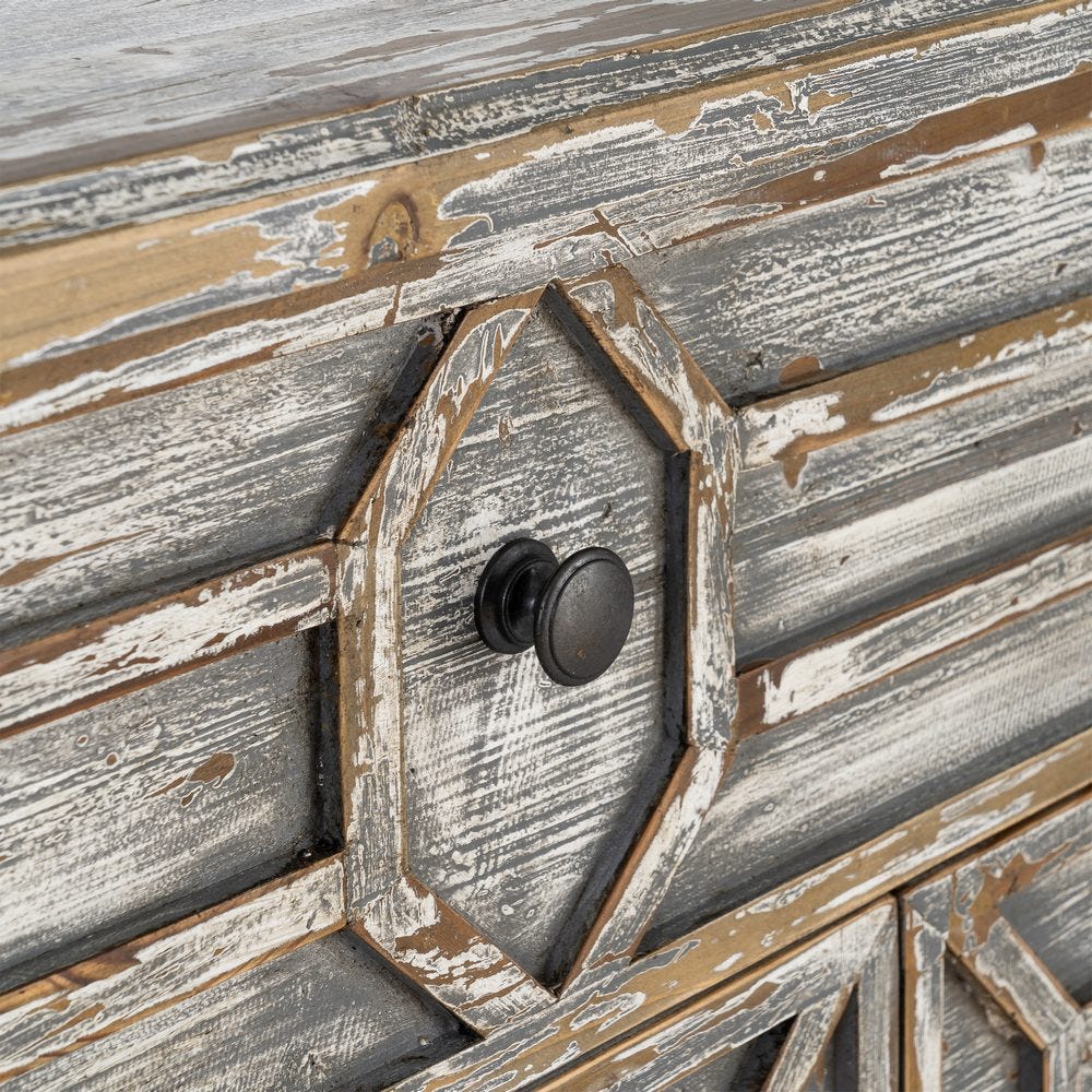 Aparador Madera Reciclada Salón 180 x 45 x 80 cm - Imagen 6