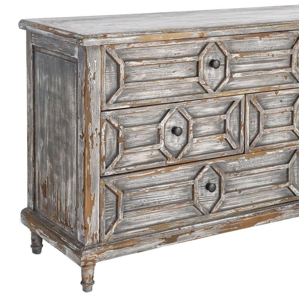 Aparador Madera Reciclada Salón 180 x 45 x 80 cm - Imagen 7