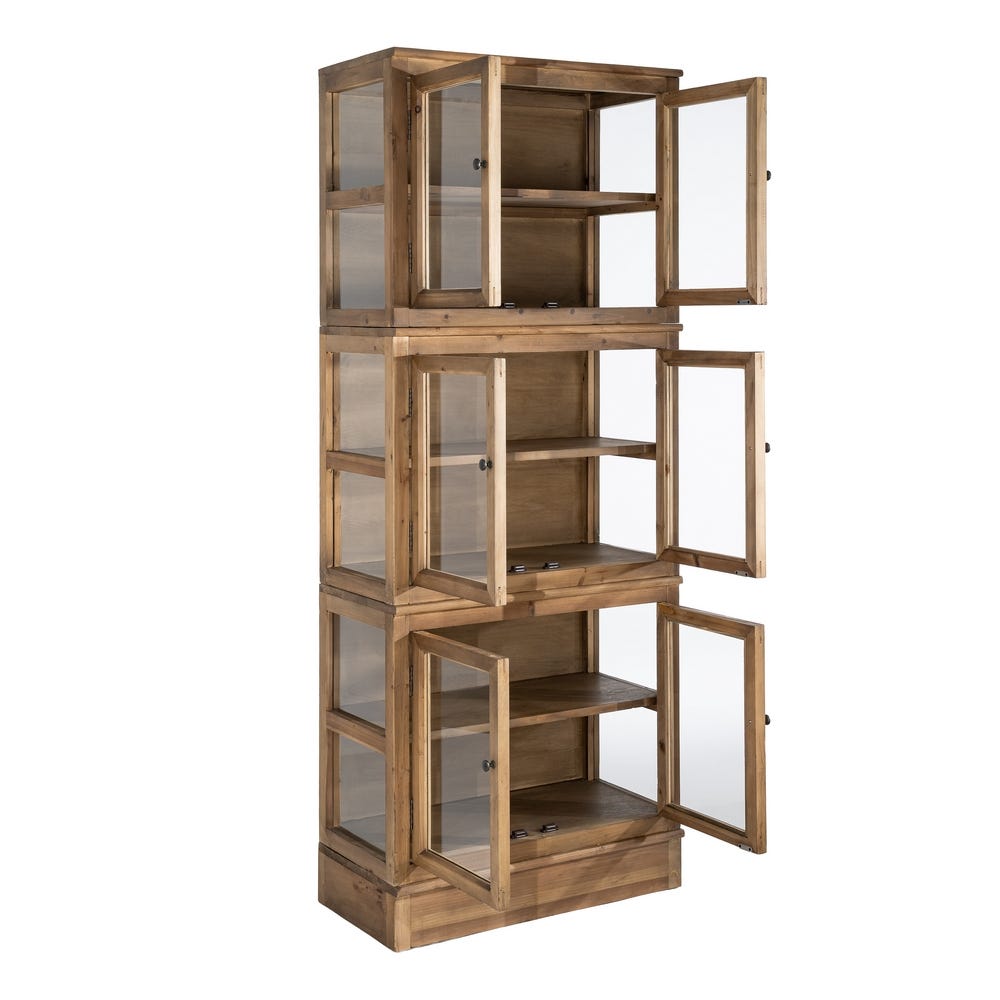 Vitrina Madera Reciclada Salón 80 x 40 x 201,50 cm - Imagen 3