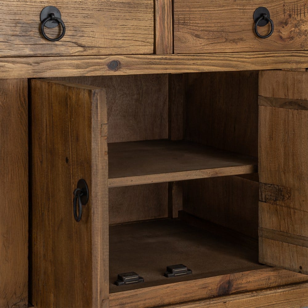 Aparador Madera Reciclada Salón 190 x 50 x 80 cm - Imagen 7