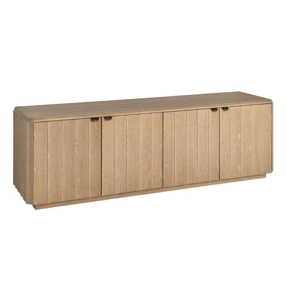 Aparador Natural Madera De Roble Salón 208 x 54 x 65,50 cm - Imagen 2