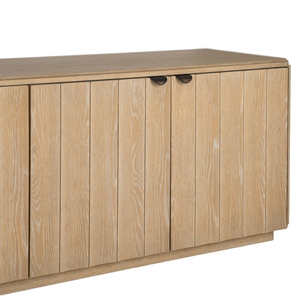 Aparador Natural Madera De Roble Salón 208 x 54 x 65,50 cm - Imagen 4