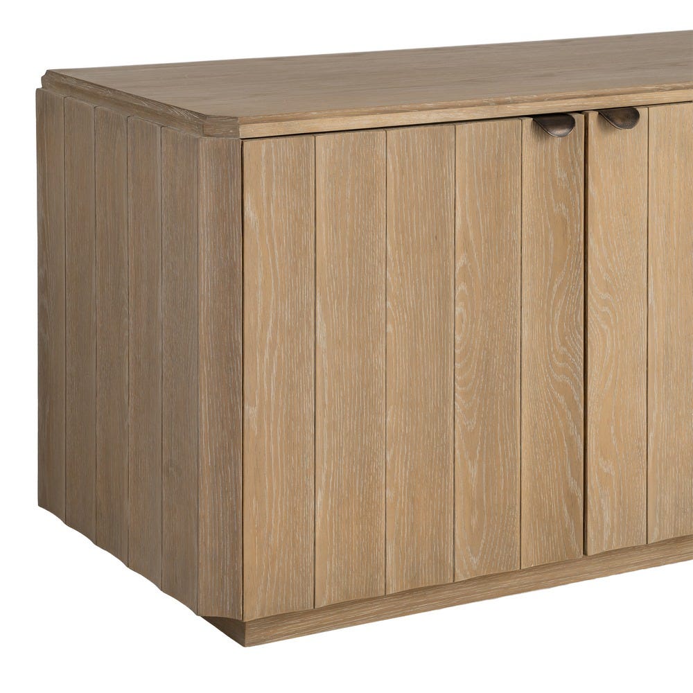 Aparador Natural Madera De Roble Salón 208 x 54 x 65,50 cm - Imagen 5