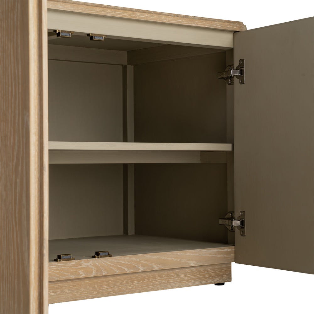 Aparador Natural Madera De Roble Salón 208 x 54 x 65,50 cm - Imagen 8