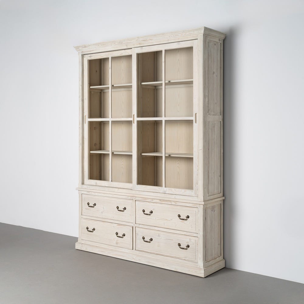 Alacena Blanco Rozado Madera De Pino 180 x 44 x 240 cm - Imagen 12