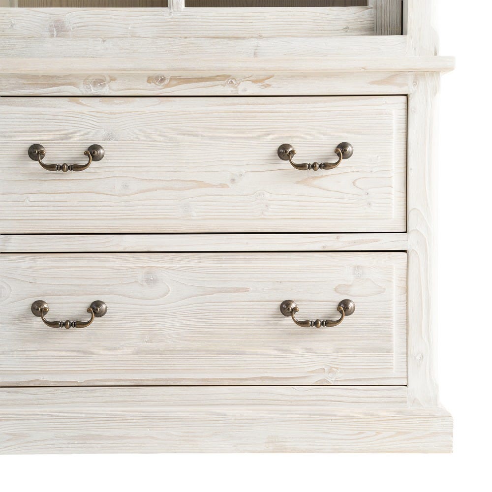 Alacena Blanco Rozado Madera De Pino 180 x 44 x 240 cm - Imagen 9