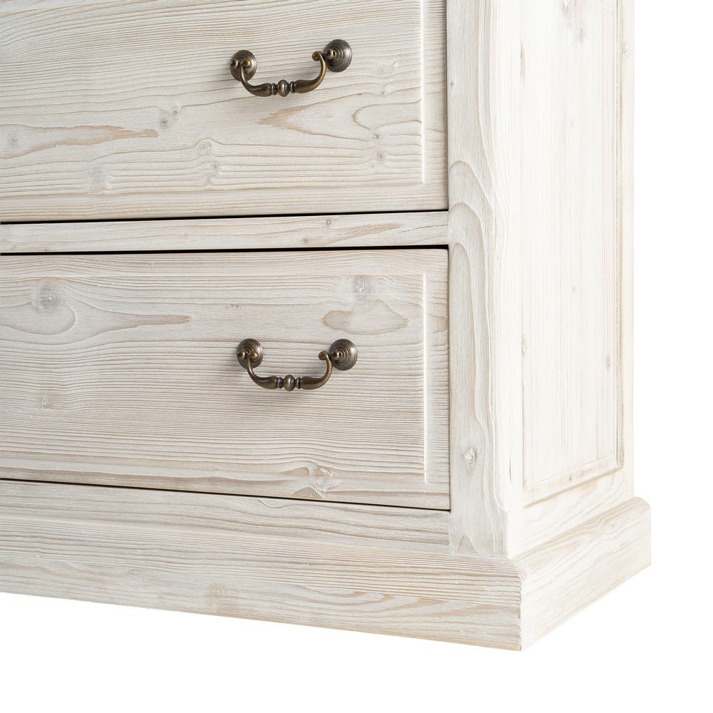 Alacena Blanco Rozado Madera De Pino 180 x 44 x 240 cm - Imagen 10