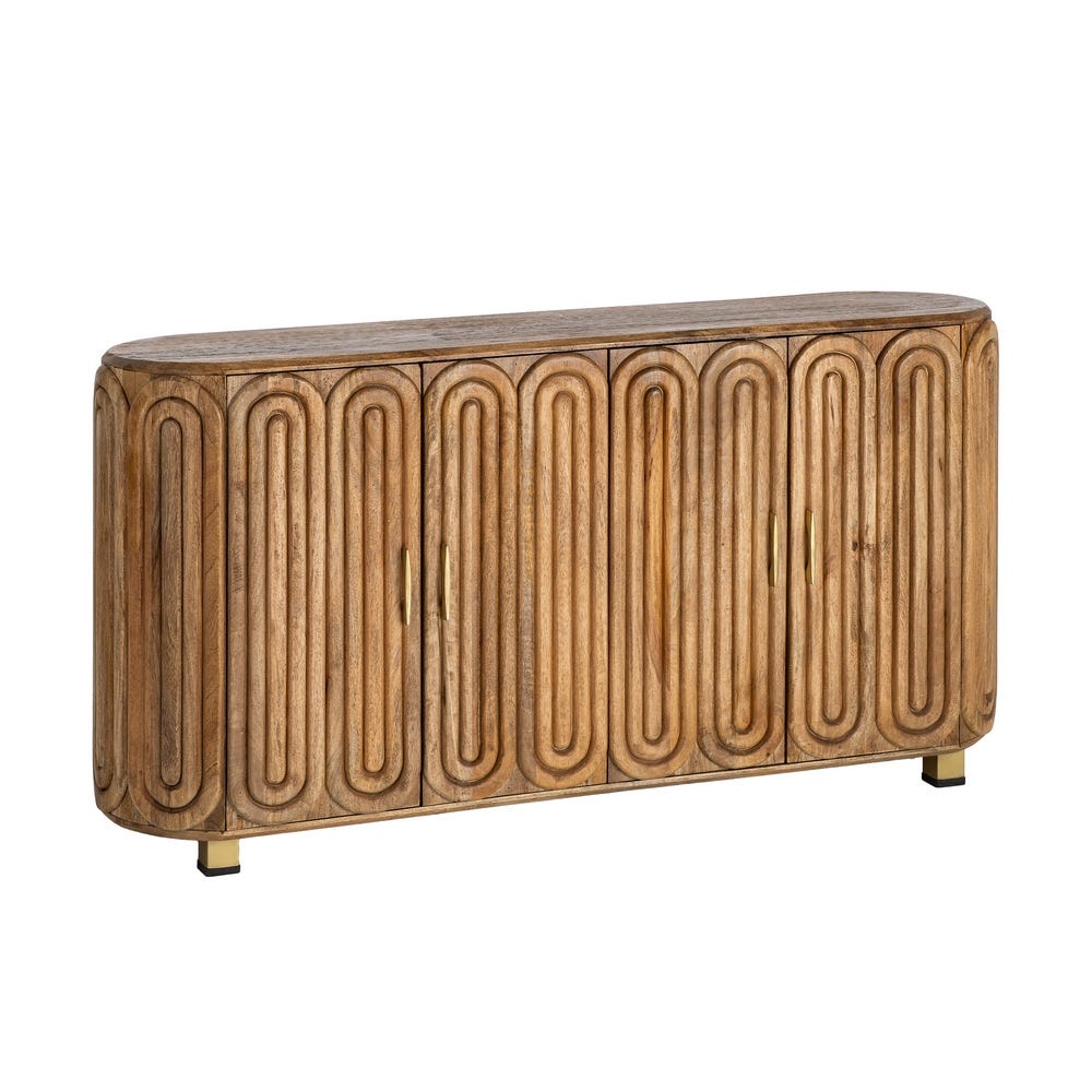 Aparador Madera De Mango Salón 152 x 40 x 78 cm - Imagen 2