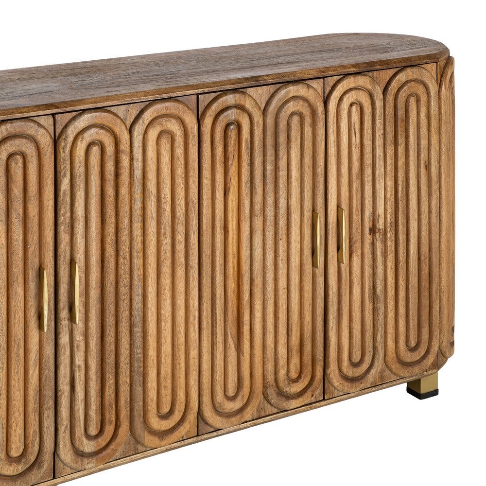 Aparador Madera De Mango Salón 152 x 40 x 78 cm - Imagen 4