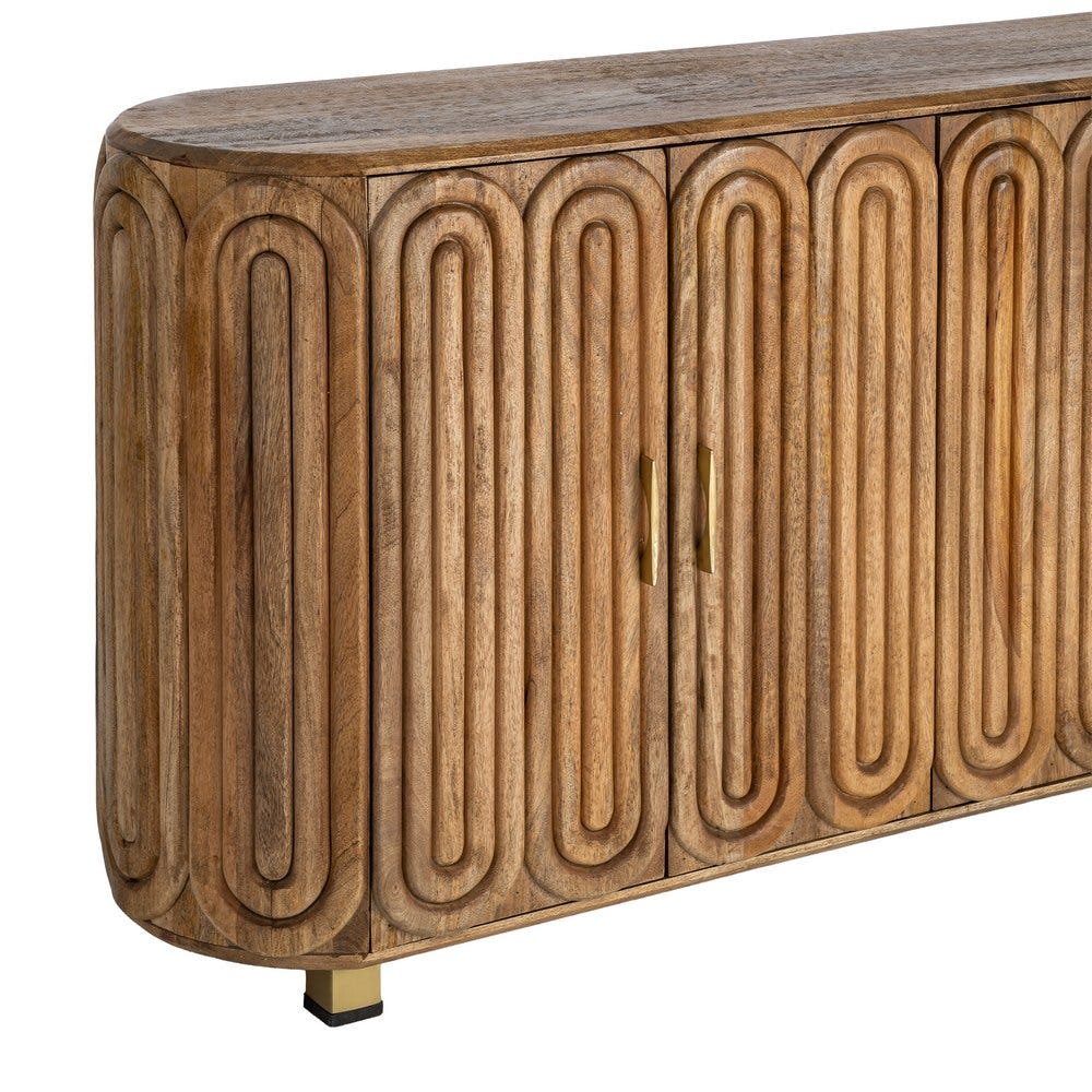 Aparador Madera De Mango Salón 152 x 40 x 78 cm - Imagen 5