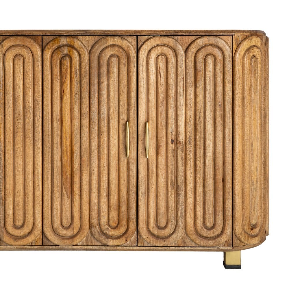 Aparador Madera De Mango Salón 152 x 40 x 78 cm - Imagen 9