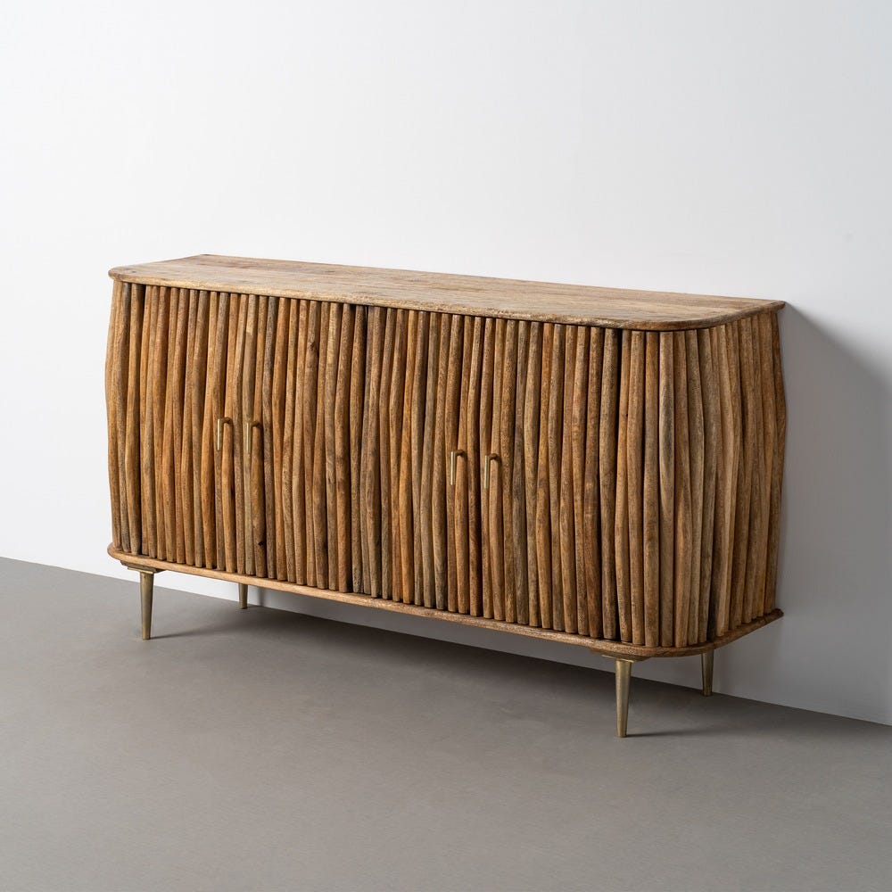 Aparador Madera De Mango Salón 148 x 39 x 78 cm - Imagen 11
