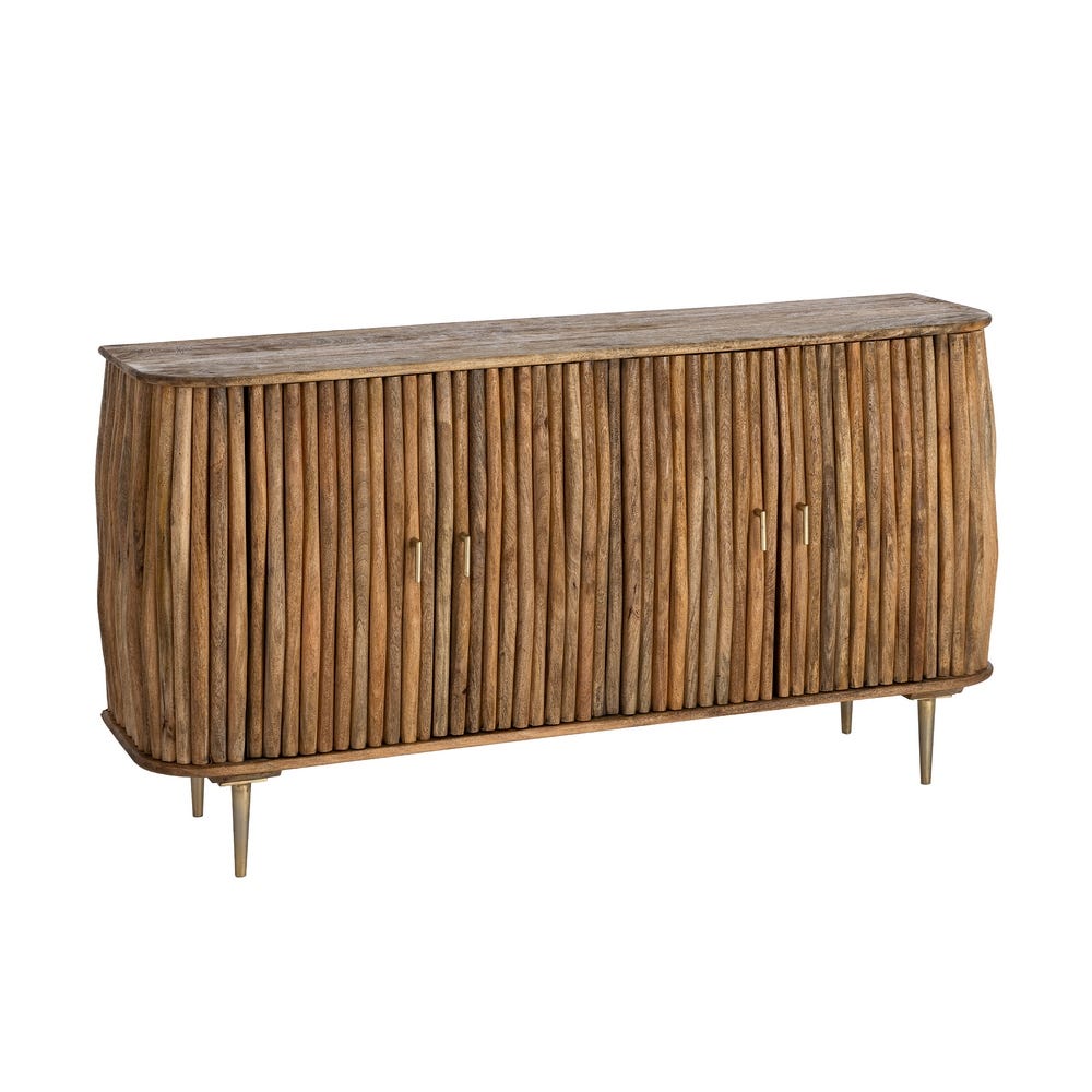 Aparador Madera De Mango Salón 148 x 39 x 78 cm - Imagen 2