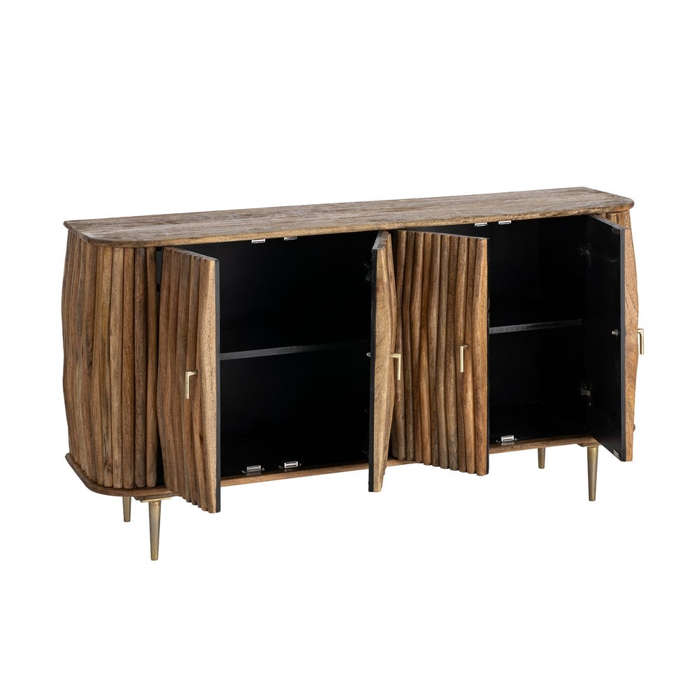 Aparador Madera De Mango Salón 148 x 39 x 78 cm - Imagen 3