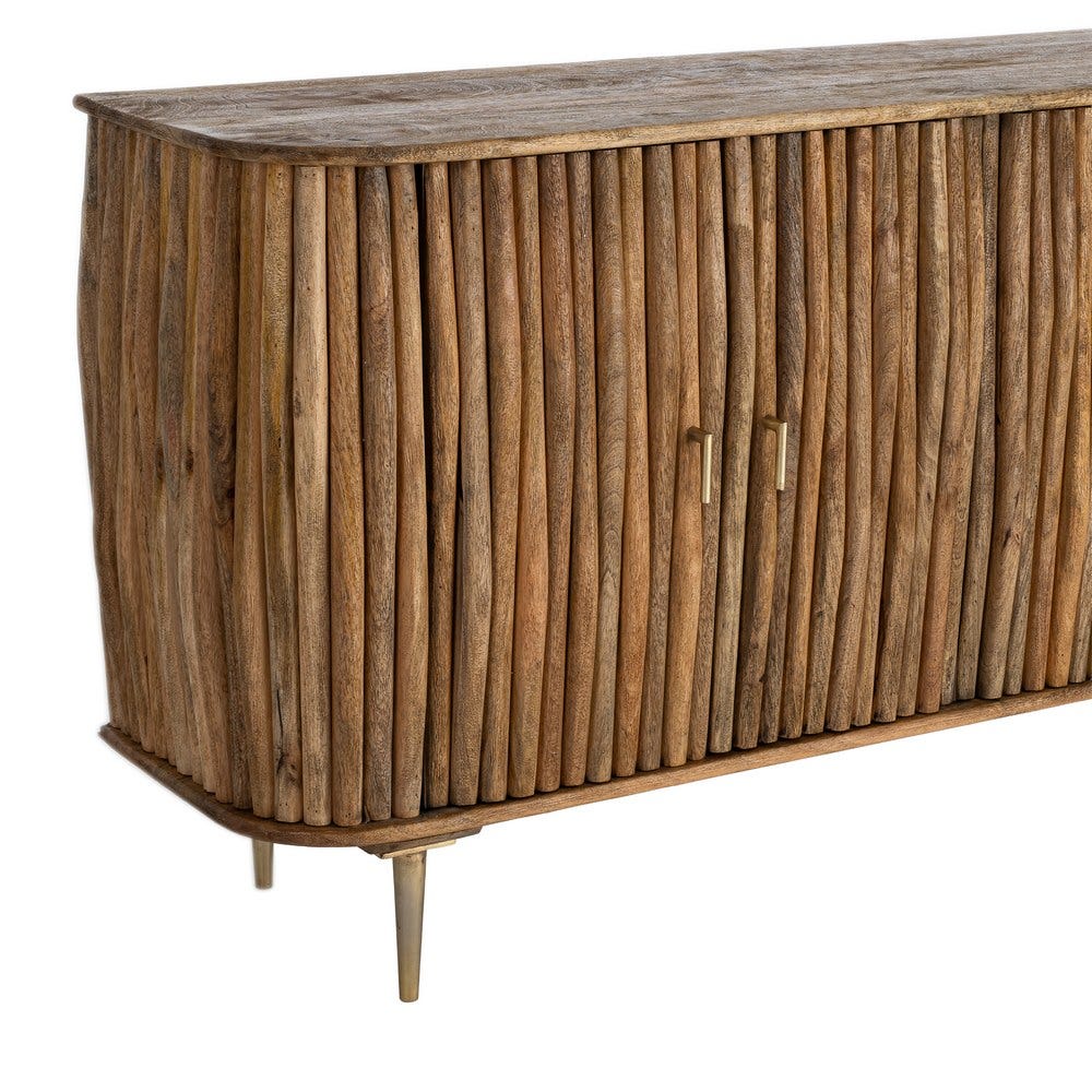 Aparador Madera De Mango Salón 148 x 39 x 78 cm - Imagen 5