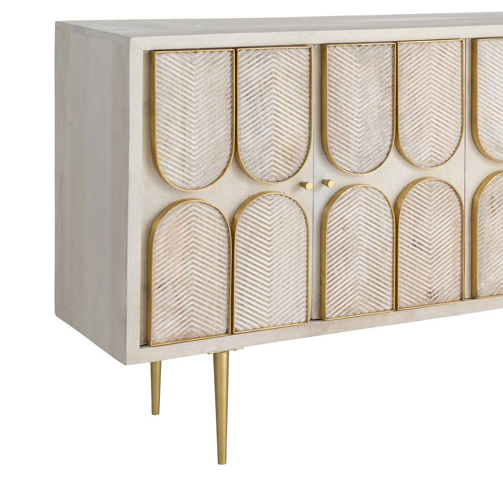 Aparador Madera De Mango Salón 152 x 41 x 83,50 cm - Imagen 5