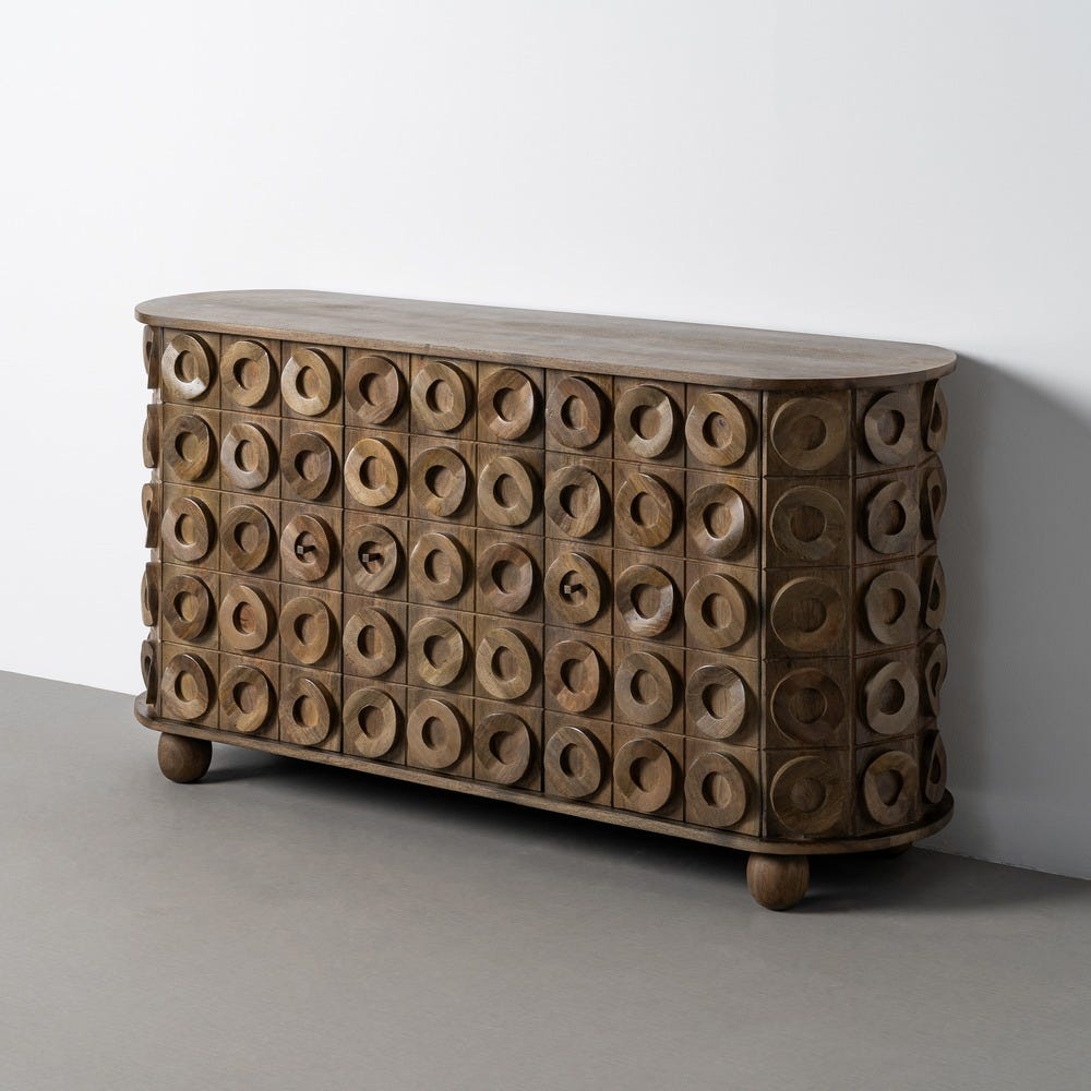 Aparador Madera De Mango Salón 147 x 42 x 76 cm - Imagen 11