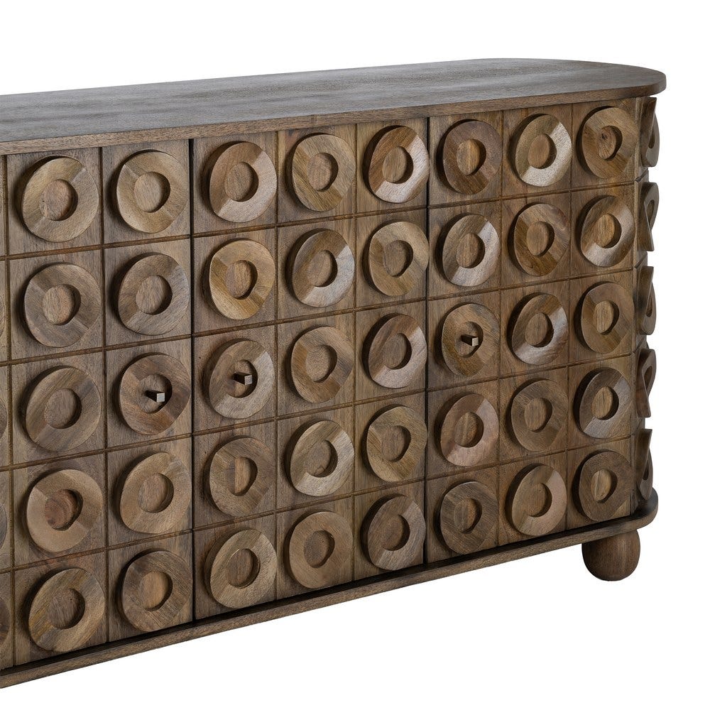 Aparador Madera De Mango Salón 147 x 42 x 76 cm - Imagen 4
