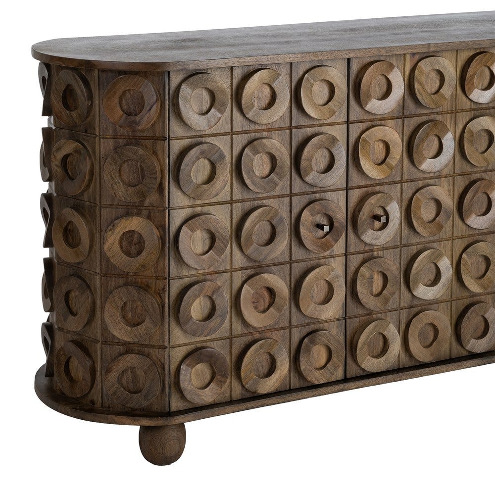 Aparador Madera De Mango Salón 147 x 42 x 76 cm - Imagen 5
