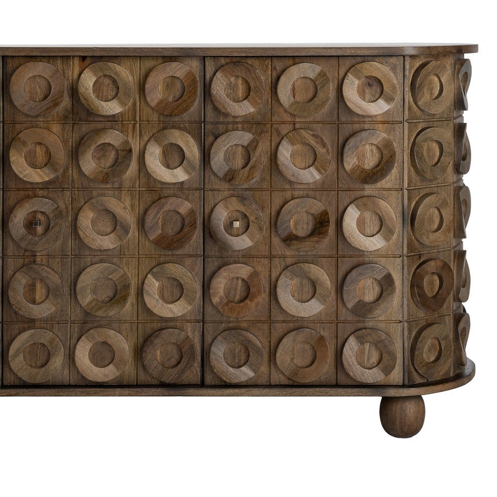 Aparador Madera De Mango Salón 147 x 42 x 76 cm - Imagen 8