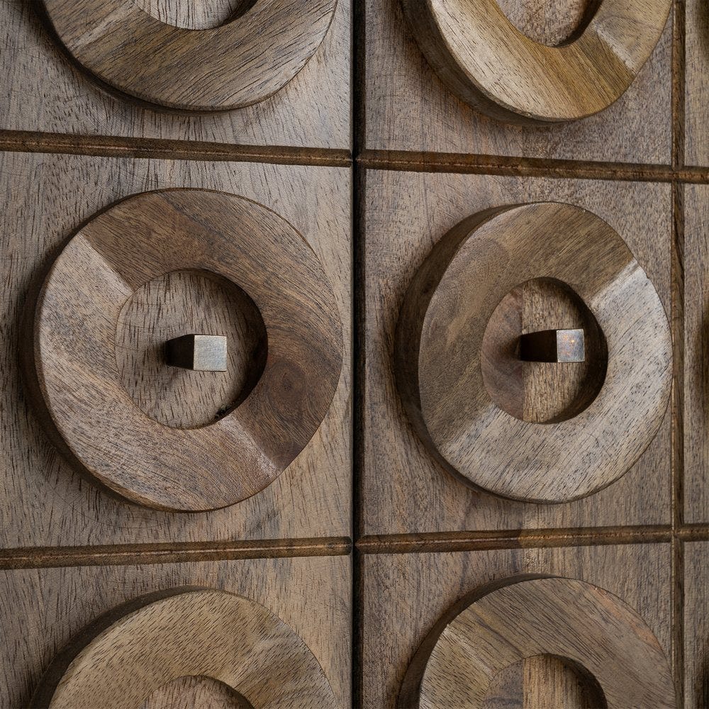 Aparador Madera De Mango Salón 147 x 42 x 76 cm - Imagen 9