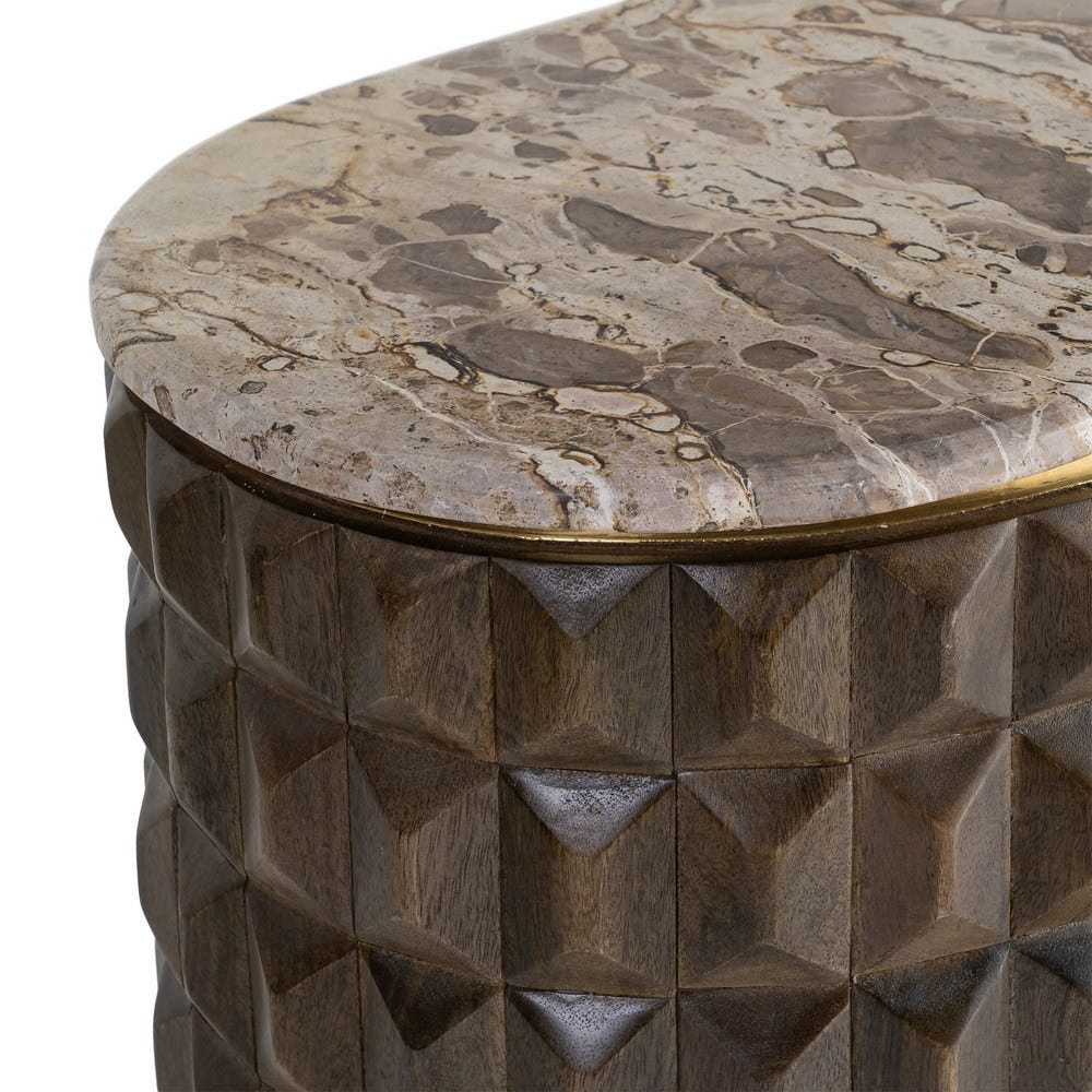 Aparador Madera-Mármol Salón 154 x 40 x 76 cm - Imagen 6