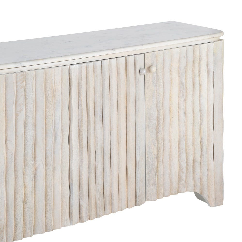 Aparador Madera-Mármol Salón 153 x 41 x 73 cm - Imagen 4