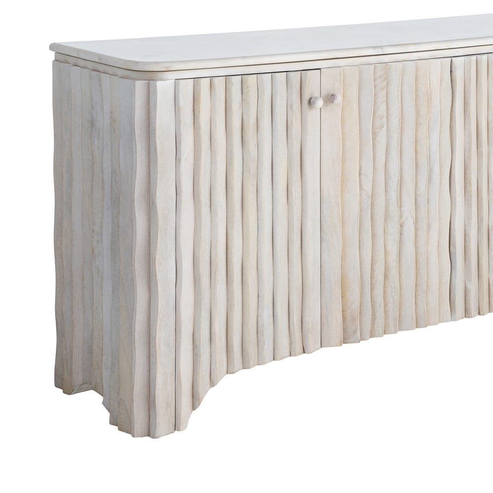 Aparador Madera-Mármol Salón 153 x 41 x 73 cm - Imagen 5