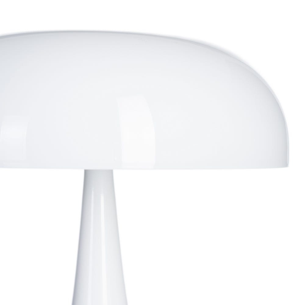 Lámpara Mesa Blanco Cristal-Metal 25,50 x 25,50 x 25 cm - Imagen 2
