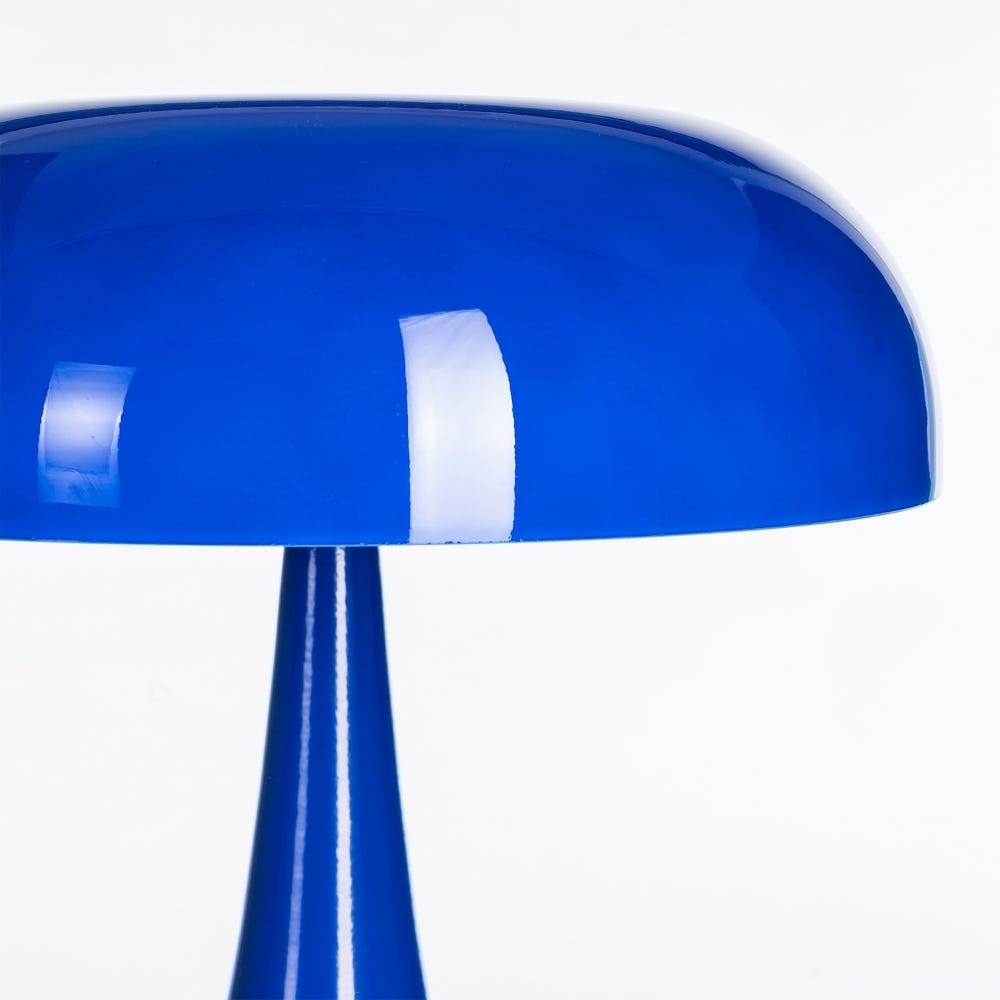 Lámpara Mesa Azul Cristal-Metal 25,50 x 25,50 x 25 cm - Imagen 2