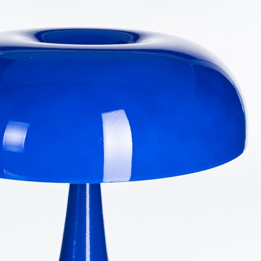 Lámpara Mesa Azul Cristal-Metal 25,50 x 25,50 x 25 cm - Imagen 3